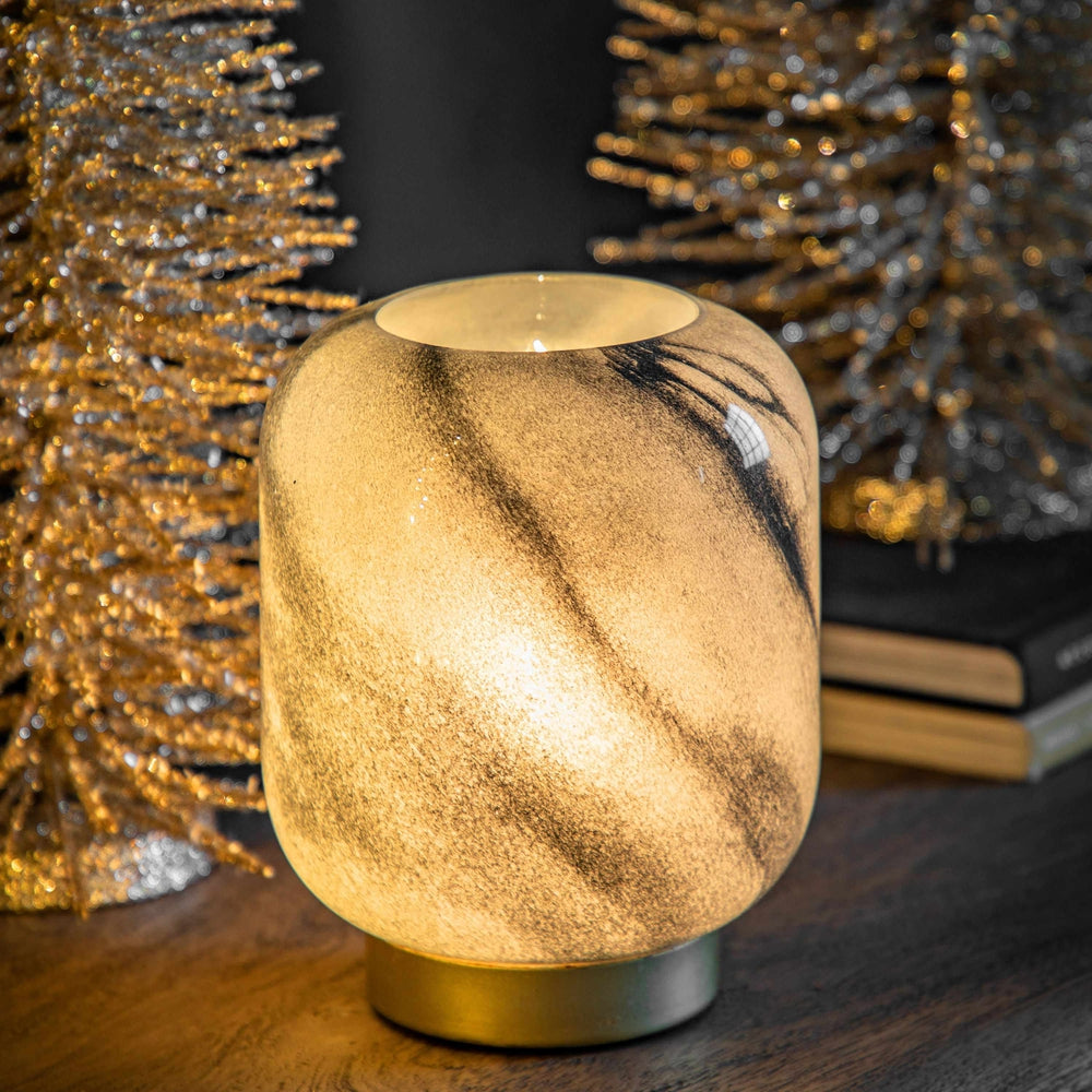 Black/Gold Maeve LED Lamp