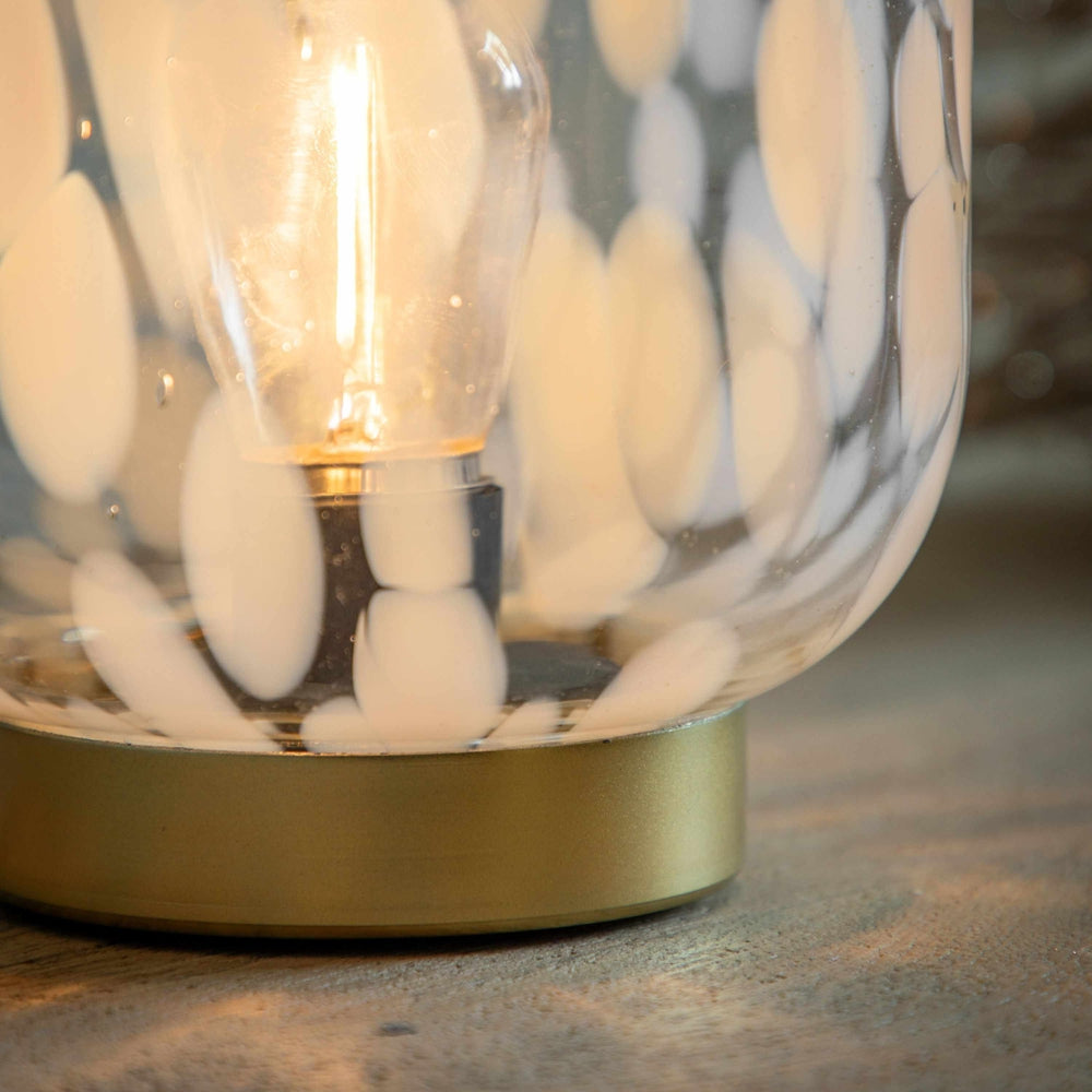 White/Gold Maeve LED Lamp