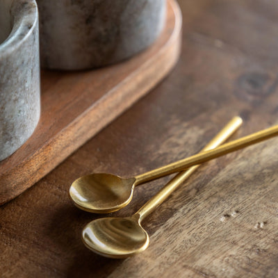 Novi Spoon and Pinch Pot Beige Marble