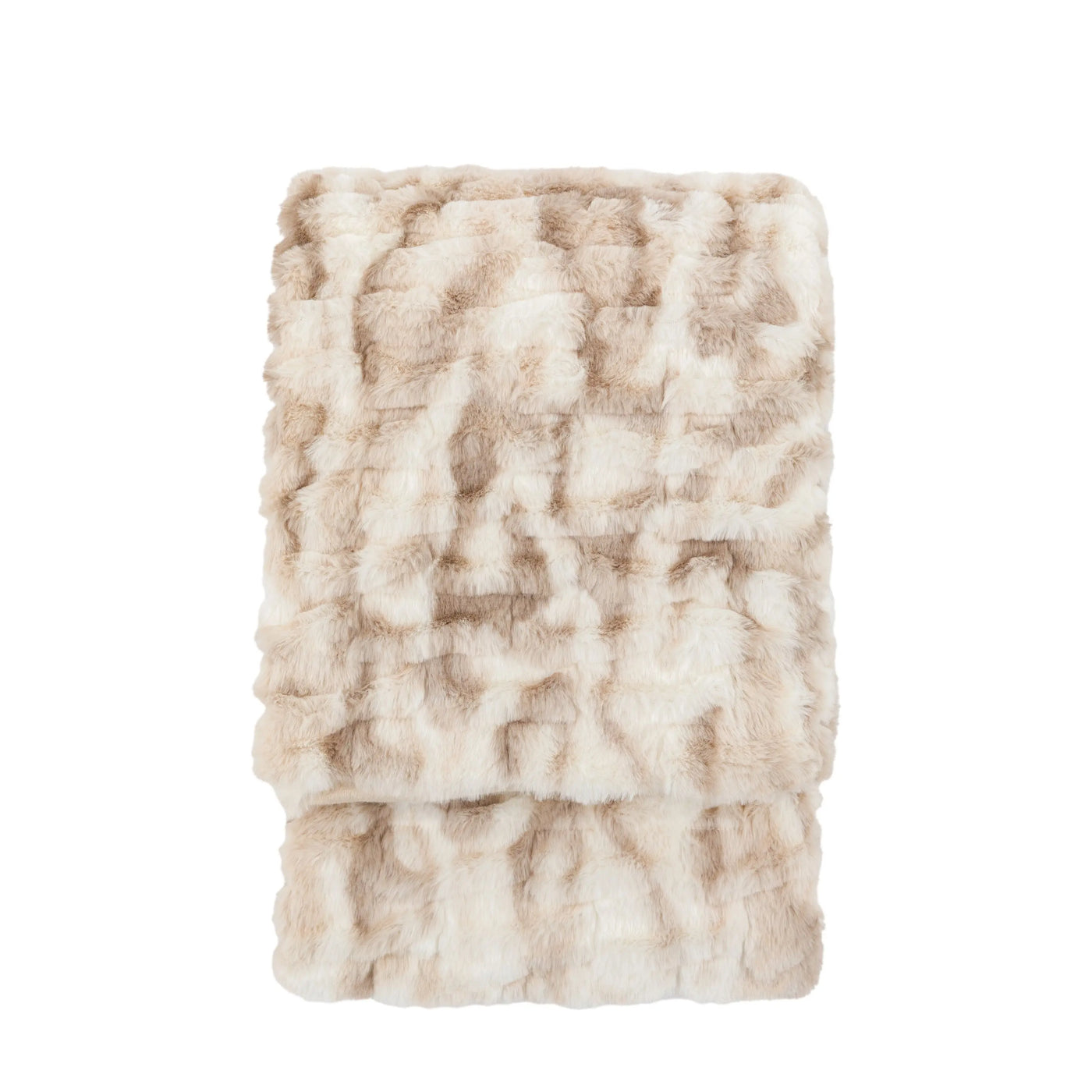 Deco Luxe Ruched Faux Fur Throw