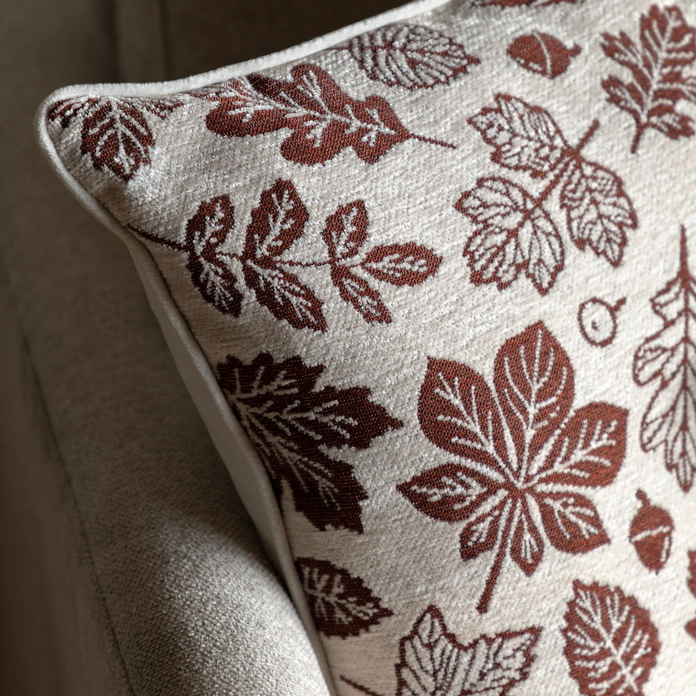 Autumn Leaf Chenille Cushion Pack