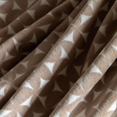 Modern Flannel Throw Taupe