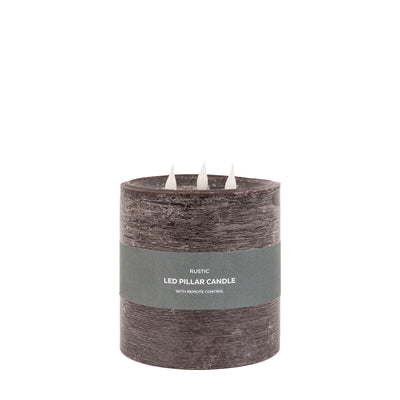 3 Wick LED Candle Mocha