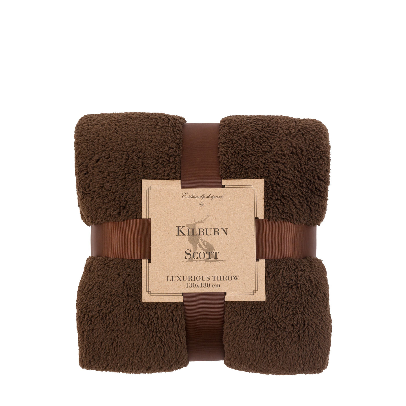 Teddy Fleece Throw Chocolate