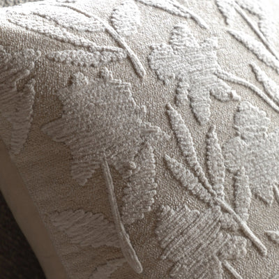 Ewen Floral Cushion Taupe