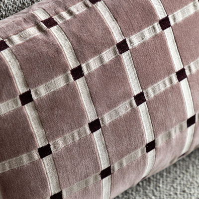 Sana Velvet Cushion Mauve