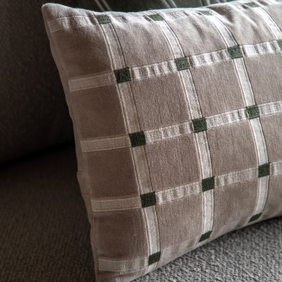 Sana Velvet Cushion Taupe