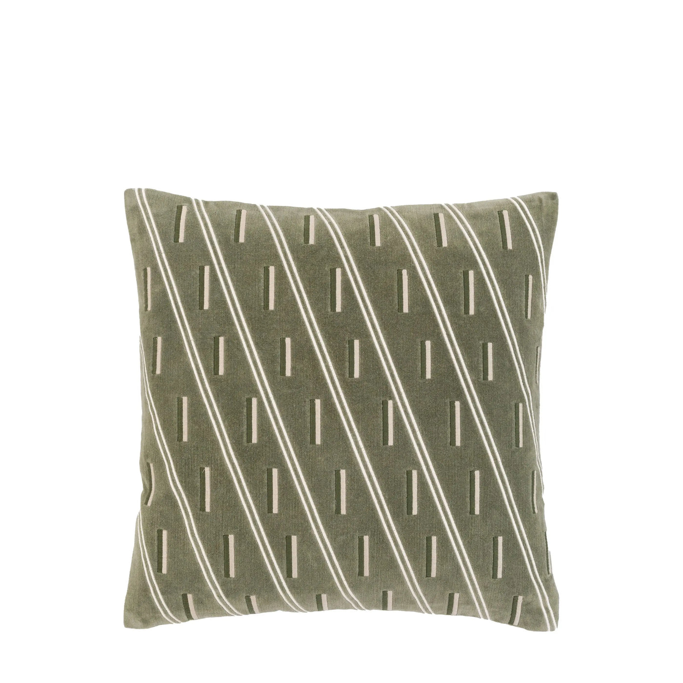 Noa Velvet Cushion Olive