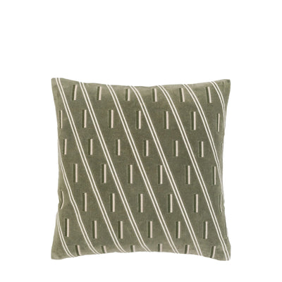 Noa Velvet Cushion Olive