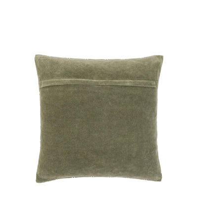 Noa Velvet Cushion Olive
