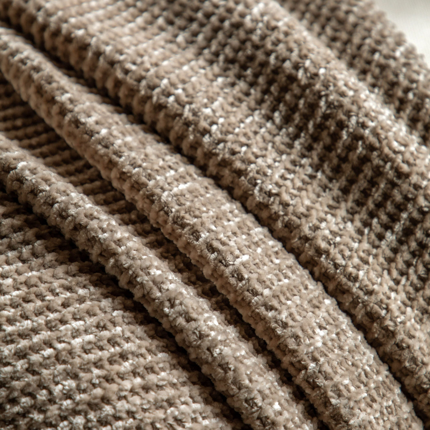 Deco Luxe Taupe Chenille Throw