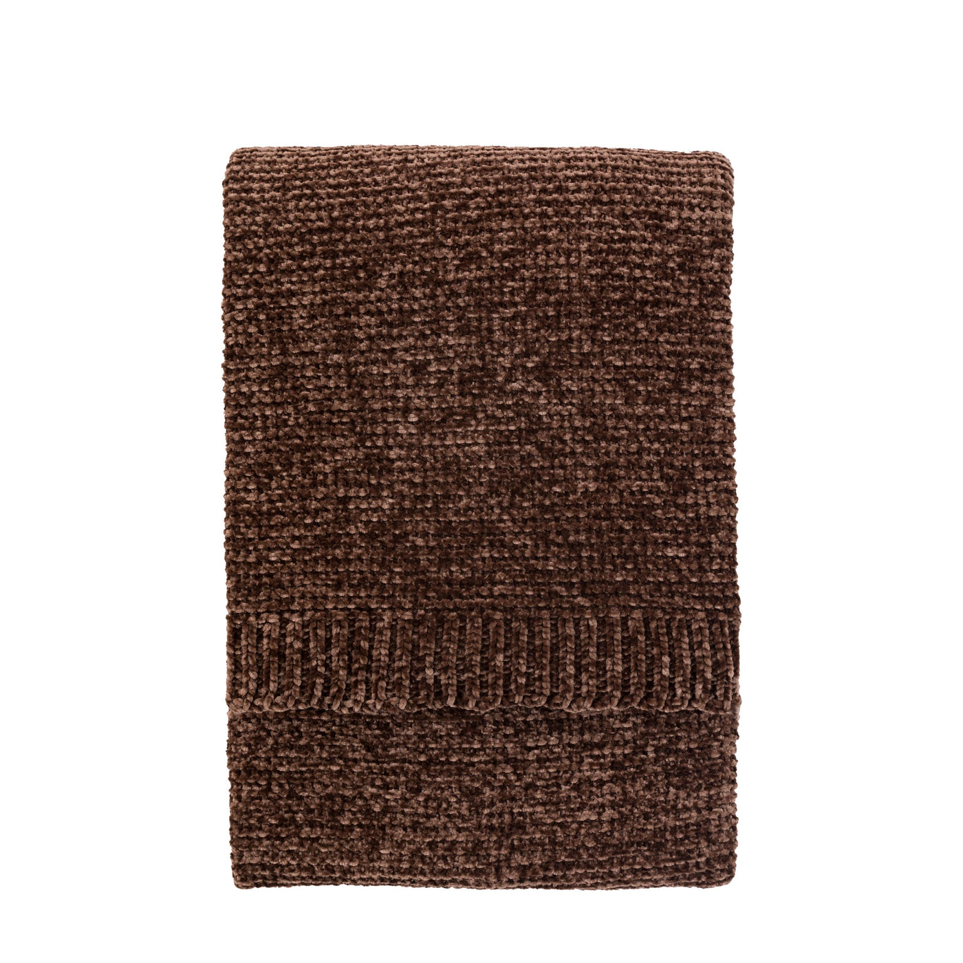 Deco Luxe Chocolate Chenille Throw