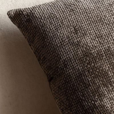 x2 Basketweave Chocolate Cushions
