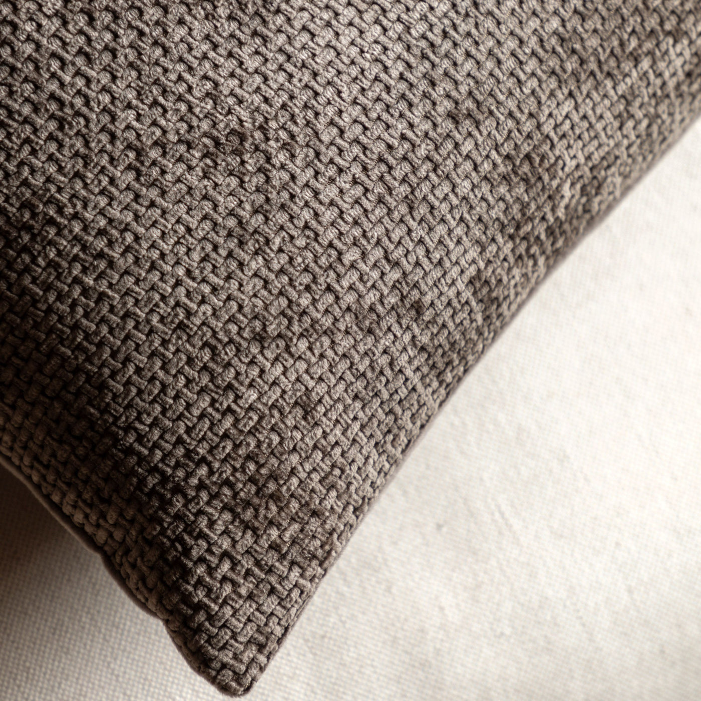 x2 Basketweave Chocolate Cushions