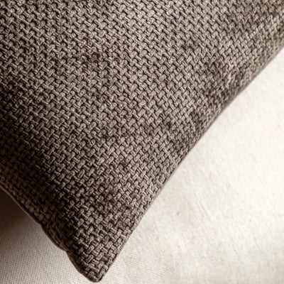 x2 Basketweave Chocolate Cushions