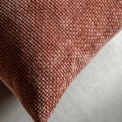 x2 Basketweave Rust Cushions