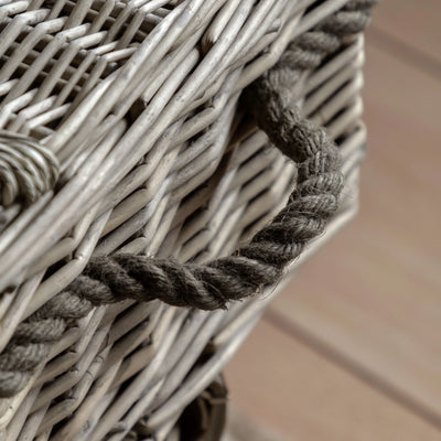 x2 Rivra Lidded Baskets Natural