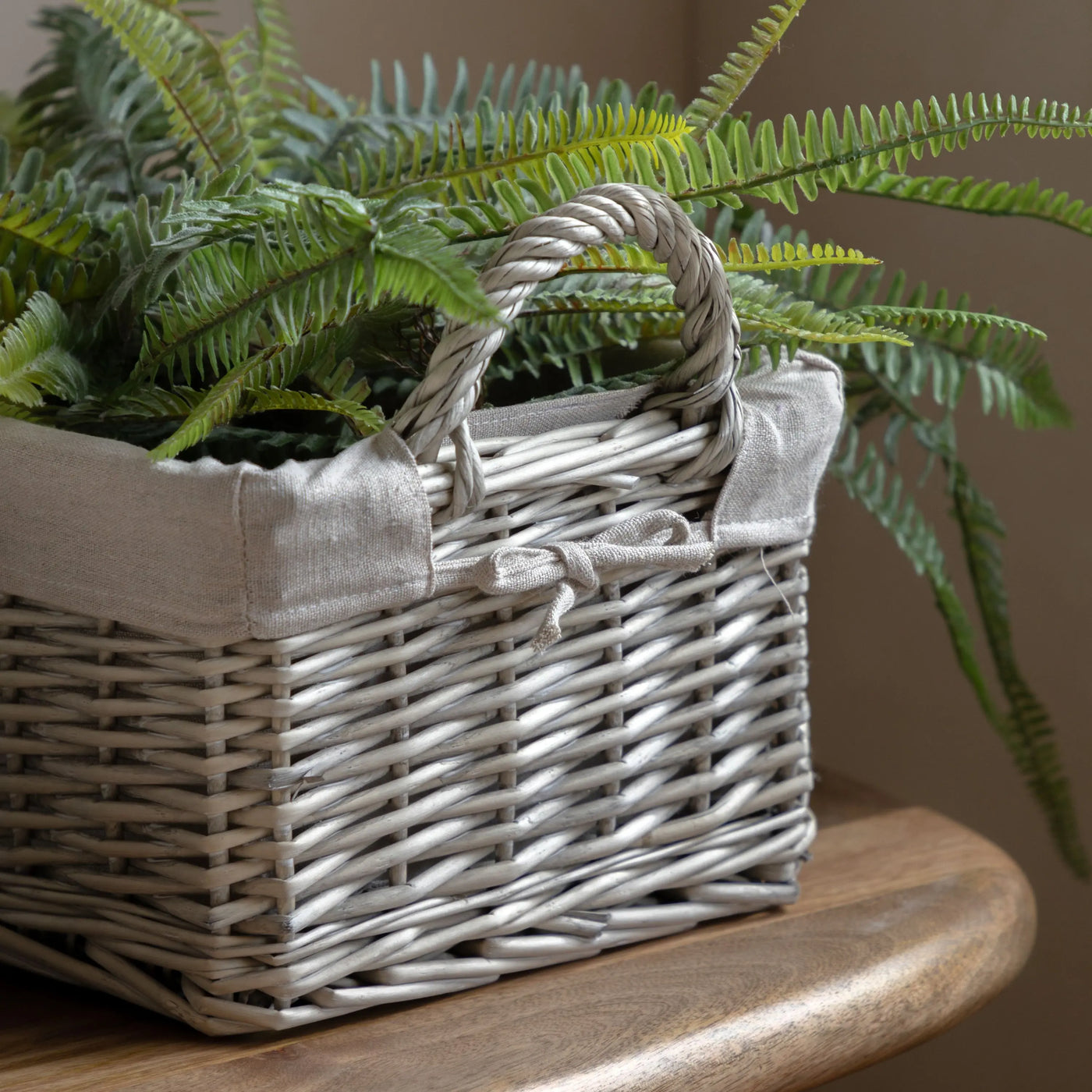 x2 Rama Lined Baskets Natural