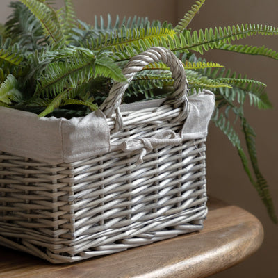 x2 Rama Lined Baskets Natural