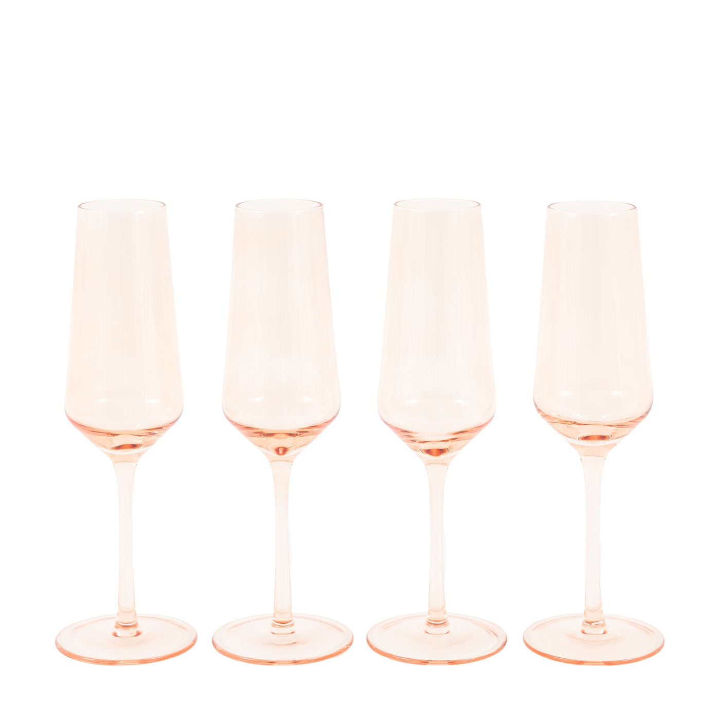 x4 Flute Glass Amber