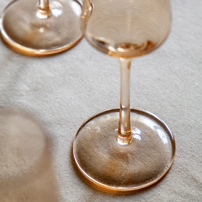 x4 Flute Glass Amber