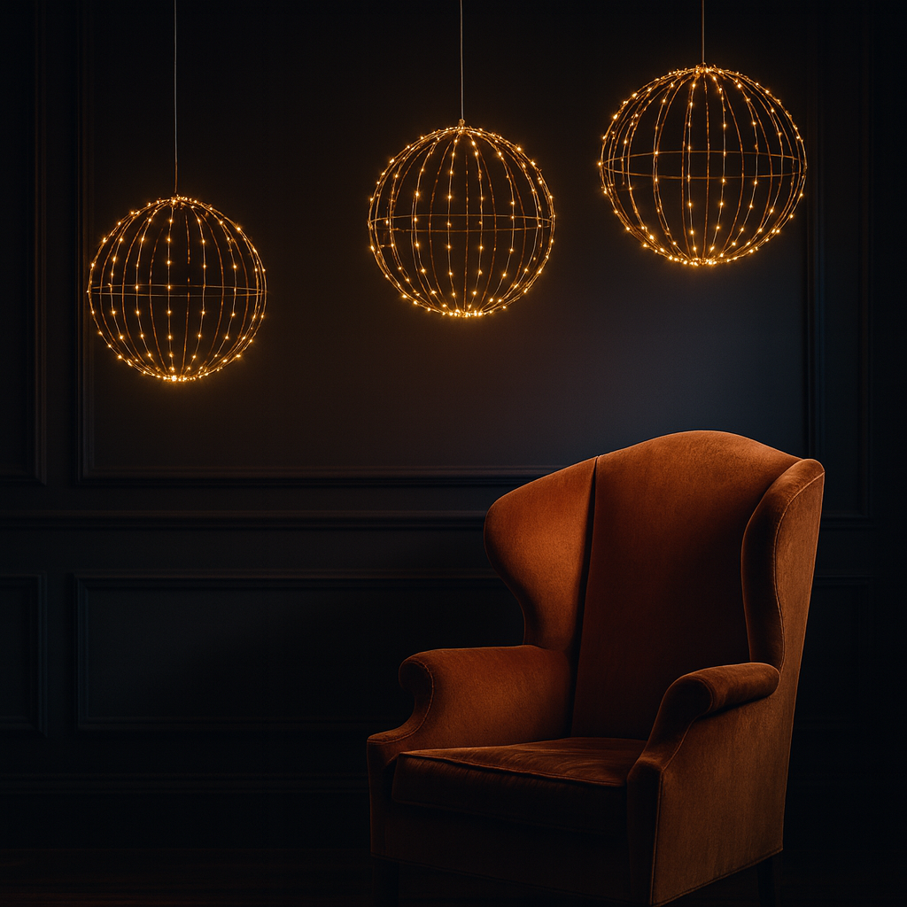 x3 Solar Mains Sphere Copper