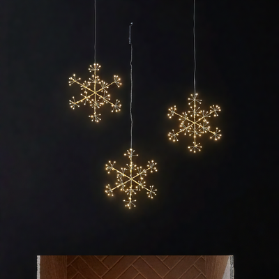 Pack of 6 Battery Snowflake