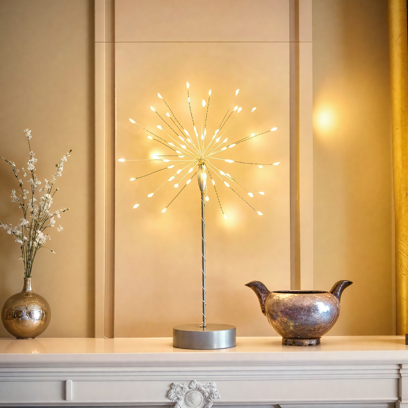 x4 Mini Table Starburst Silver