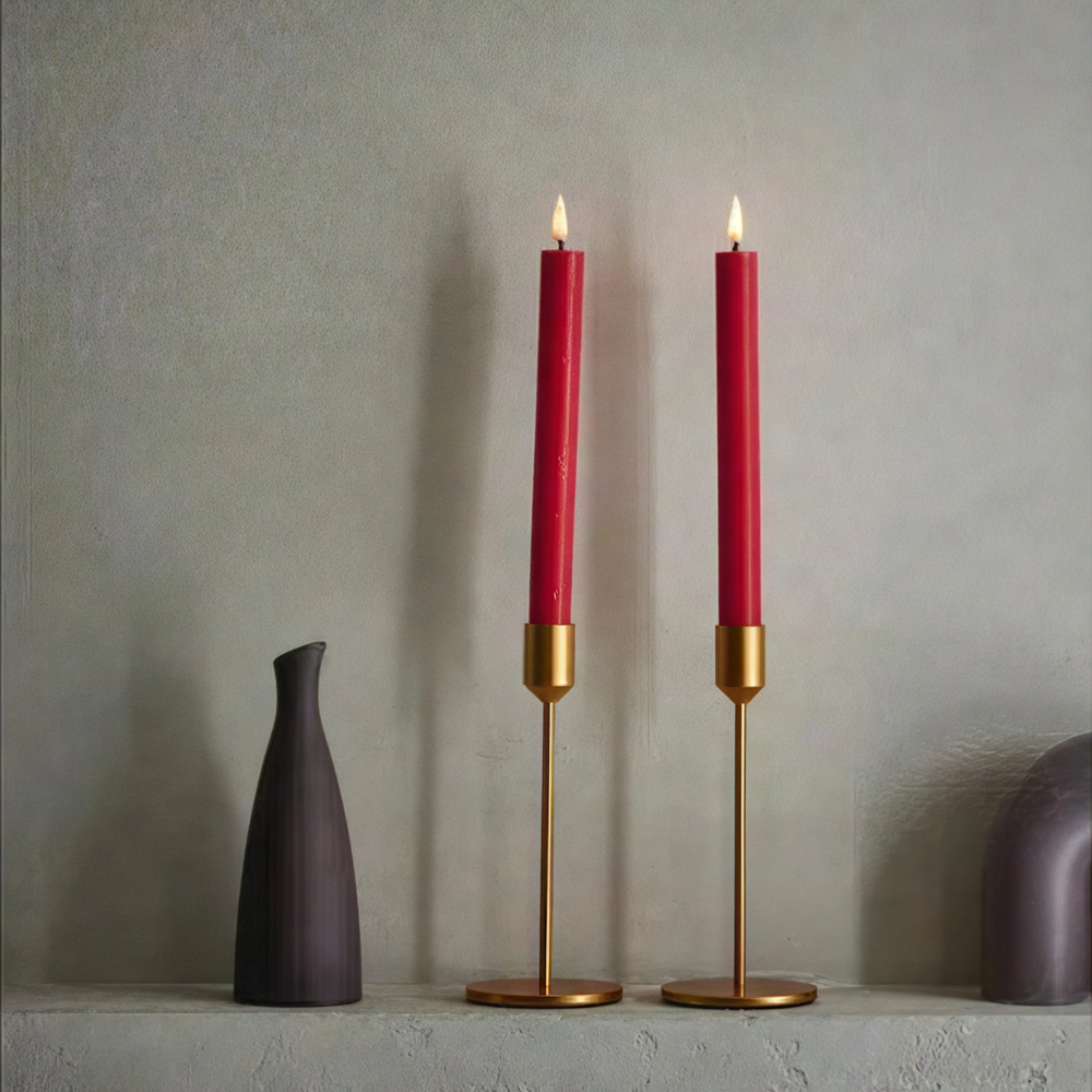 LED Chandelier Candles Red