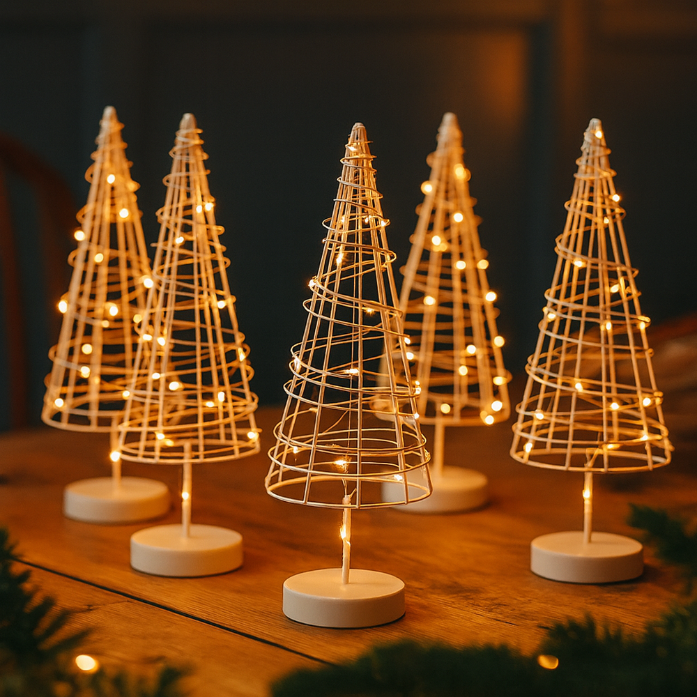 x6 Table Tree Lights White