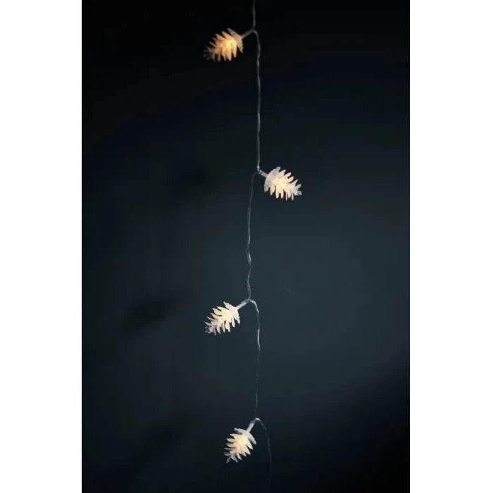 x6 Pinecone Garland Lights Clear