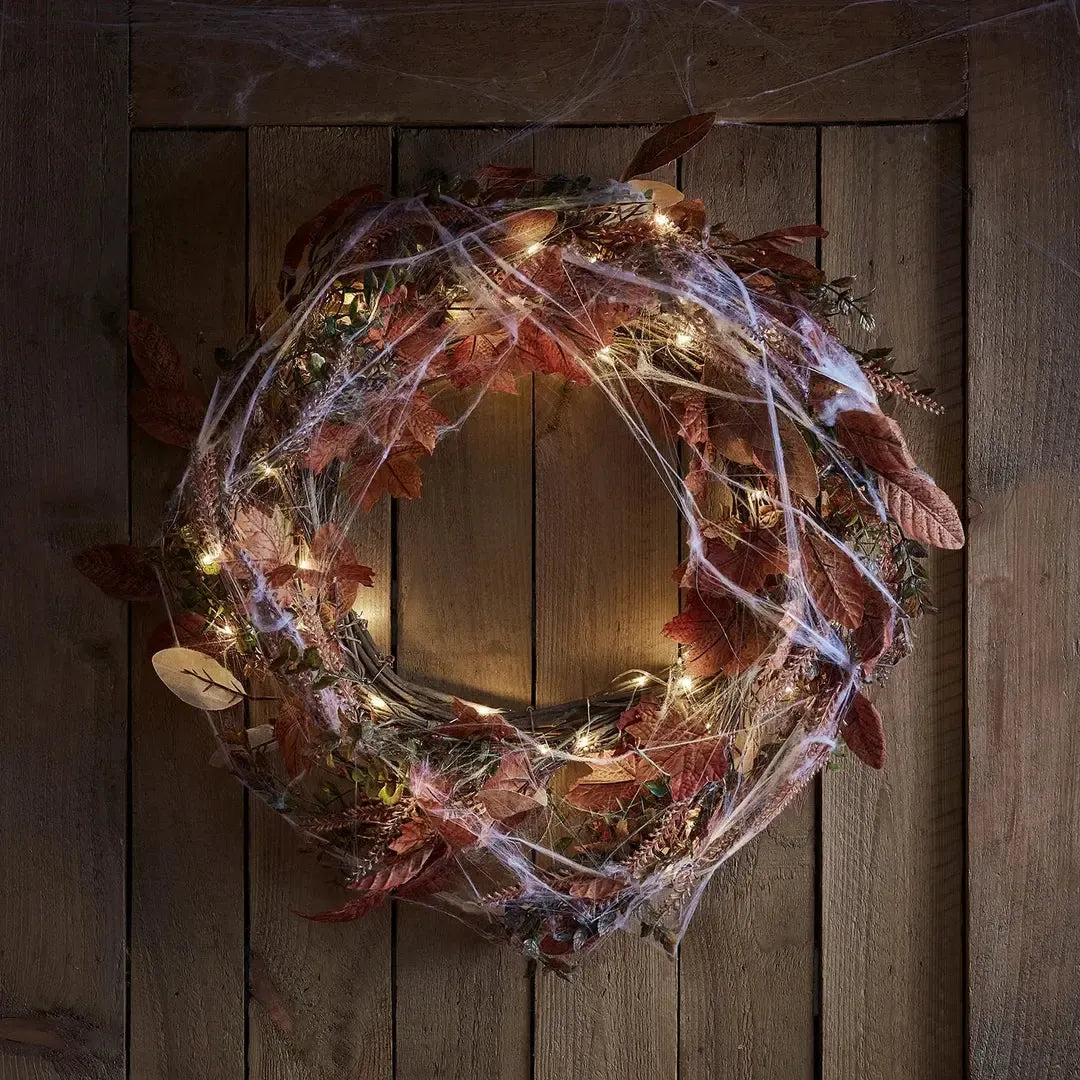 Pre Lit Maple Leaf Fall Wreath