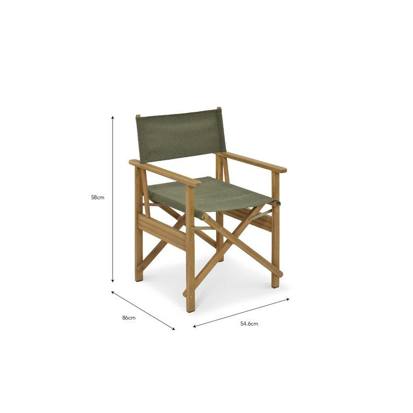 Hayle Directors Chair Olive Green