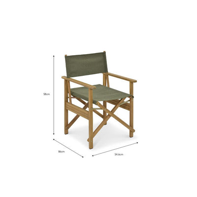 Hayle Directors Chair Olive Green