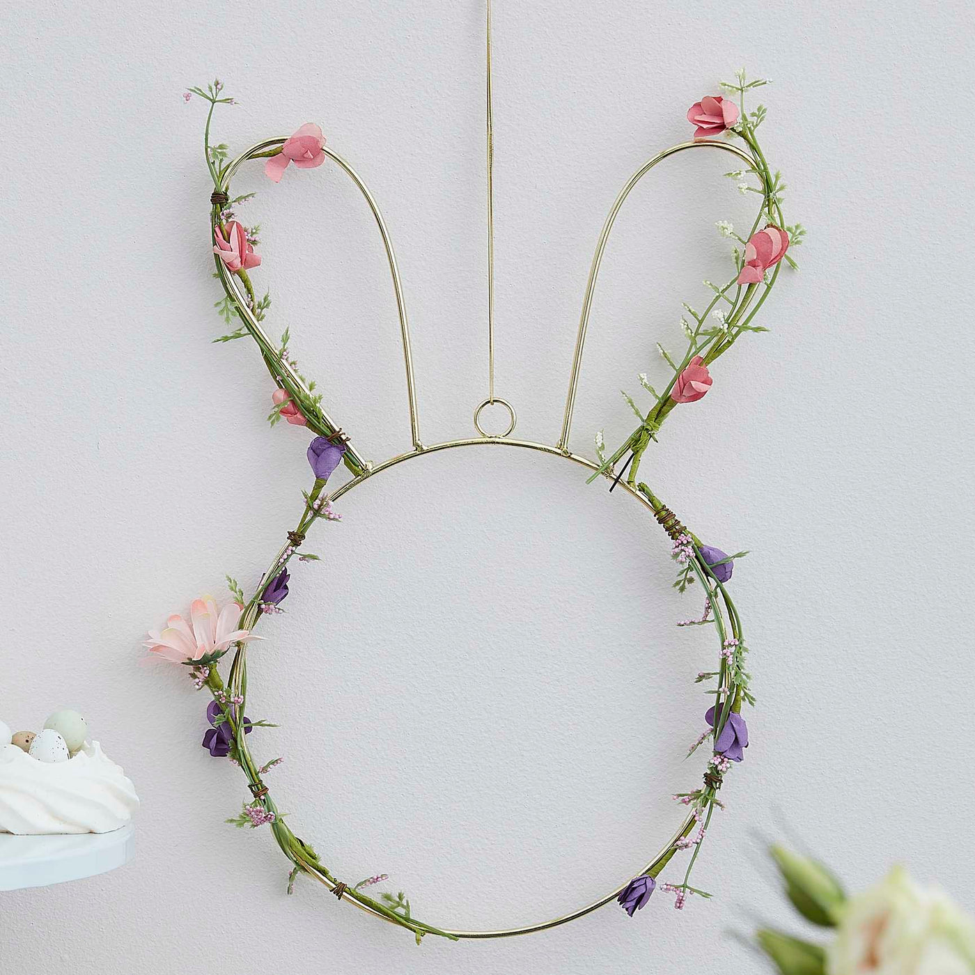 Easter Bunny Wreath with Foliage