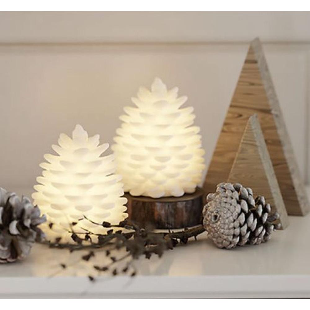 x48 LED Wax Pinecone Mini Lights