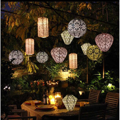 x6 Solar Glass Pebbles x6 Solar Lantern Classic