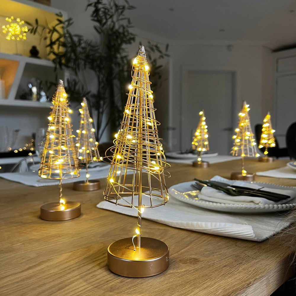 x12 Table Tree Lights Gold