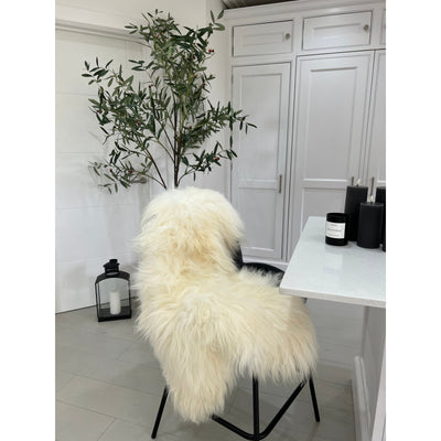 White Icelandic Sheepskin Rug