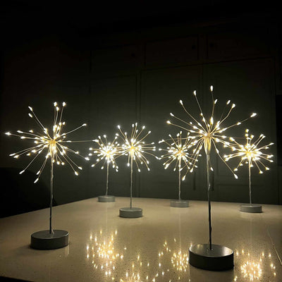 x12 Mini Antique Glass Pumpkins 6x Table Starburst Lights