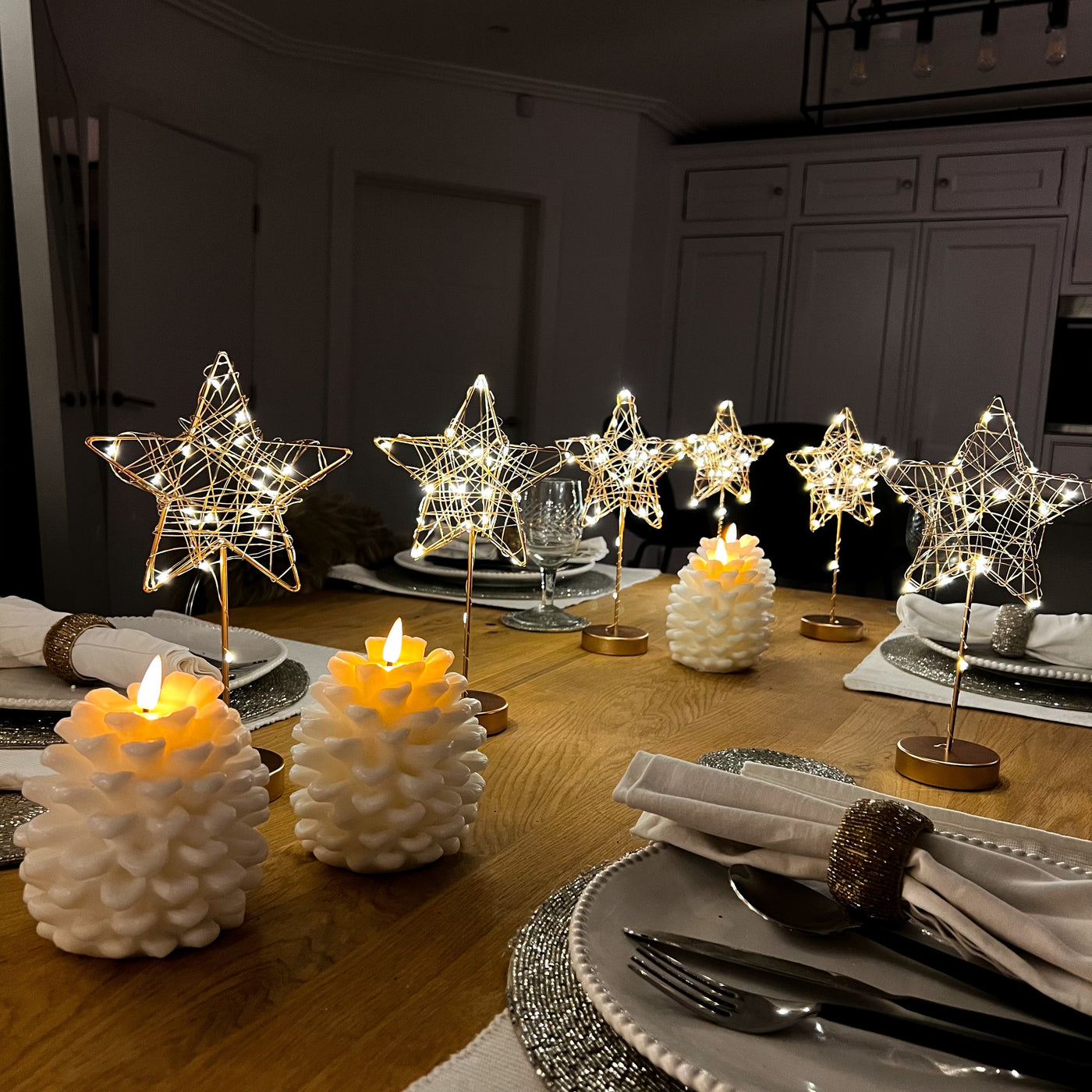 x12 Table Star Lights Gold