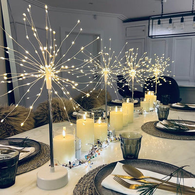 XL Starburst Lights, Berries & LED Candle Pack