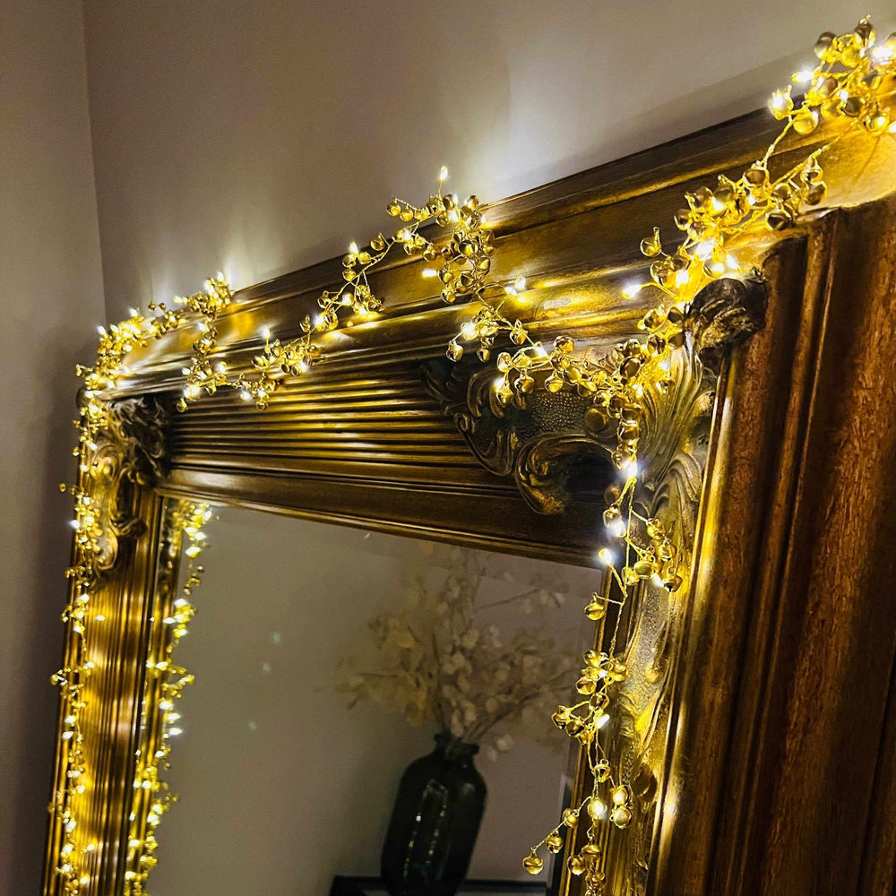 Golden Bells Garland Lights