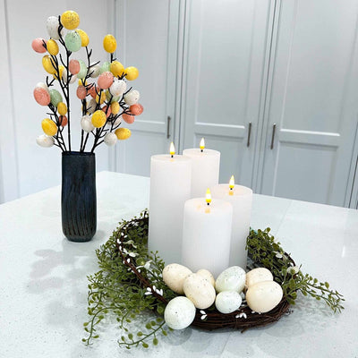 Egg, Foliage and Twig Easter Wreath