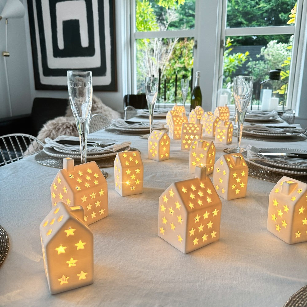 12x Mini Ceramic House Lights