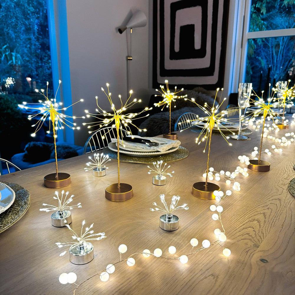 x12 Starburst Gold & x6 Starburst Tealights