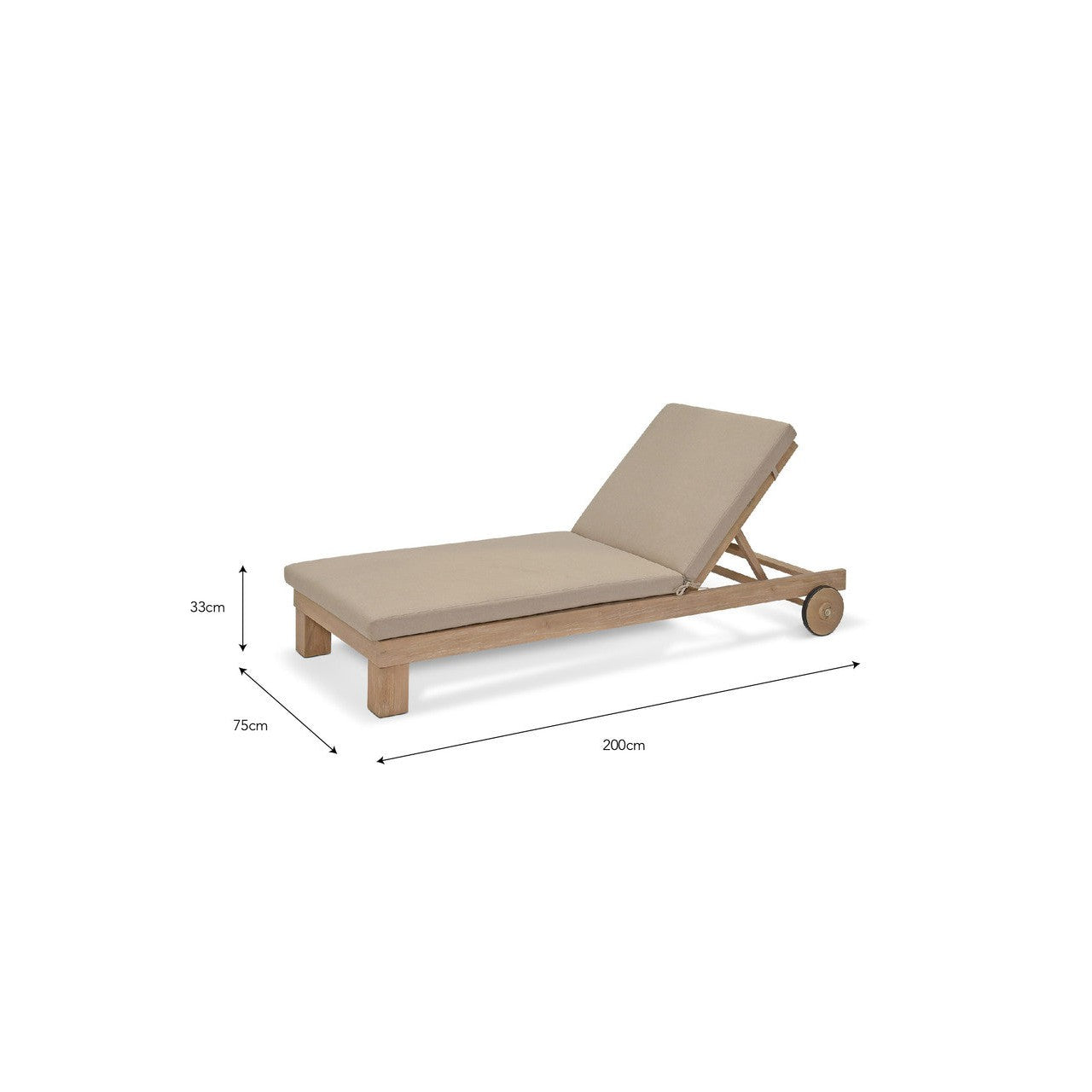 Porthallow Lounger Natural