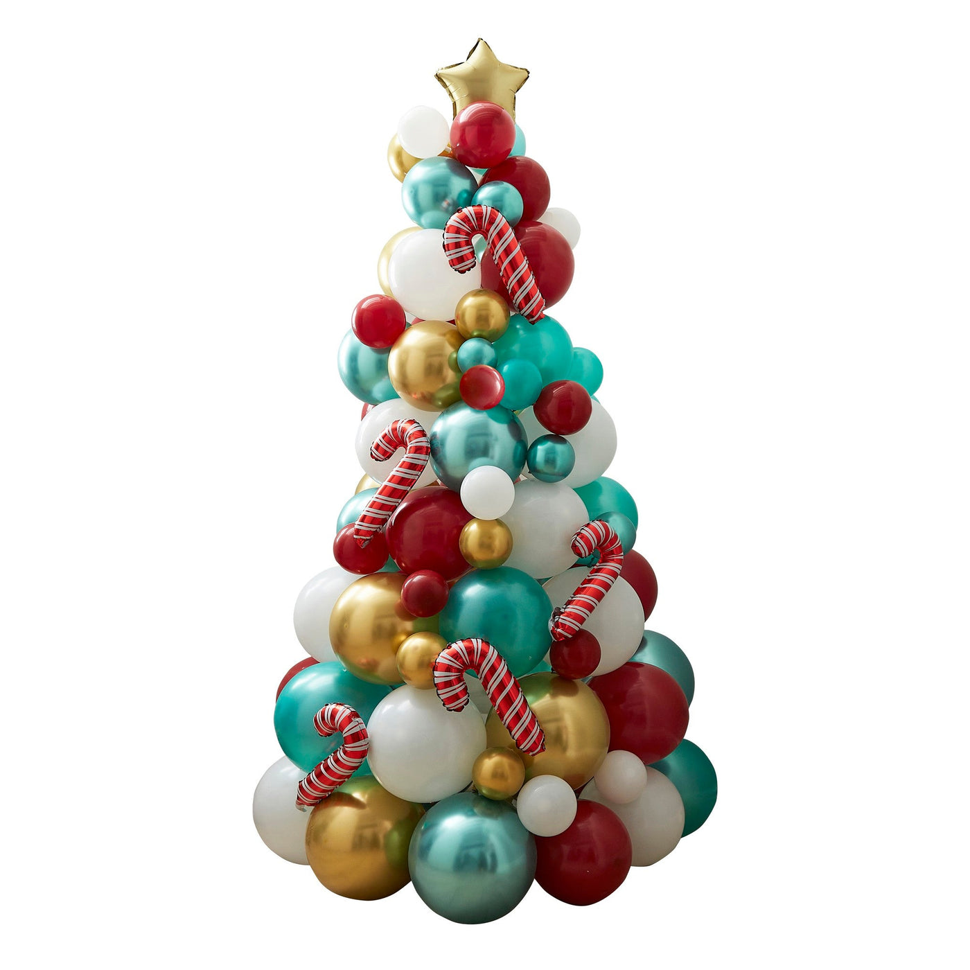 Candy Cane Balloon Christmas Tree