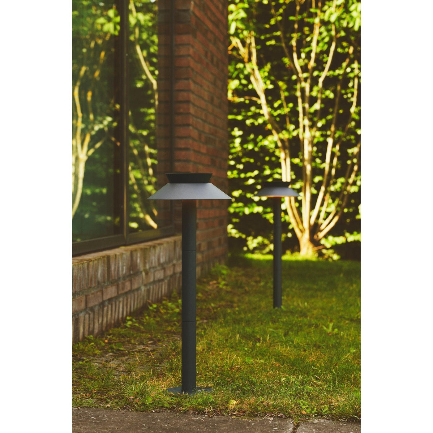 x2 Justina Solar Garden Light Anthracite