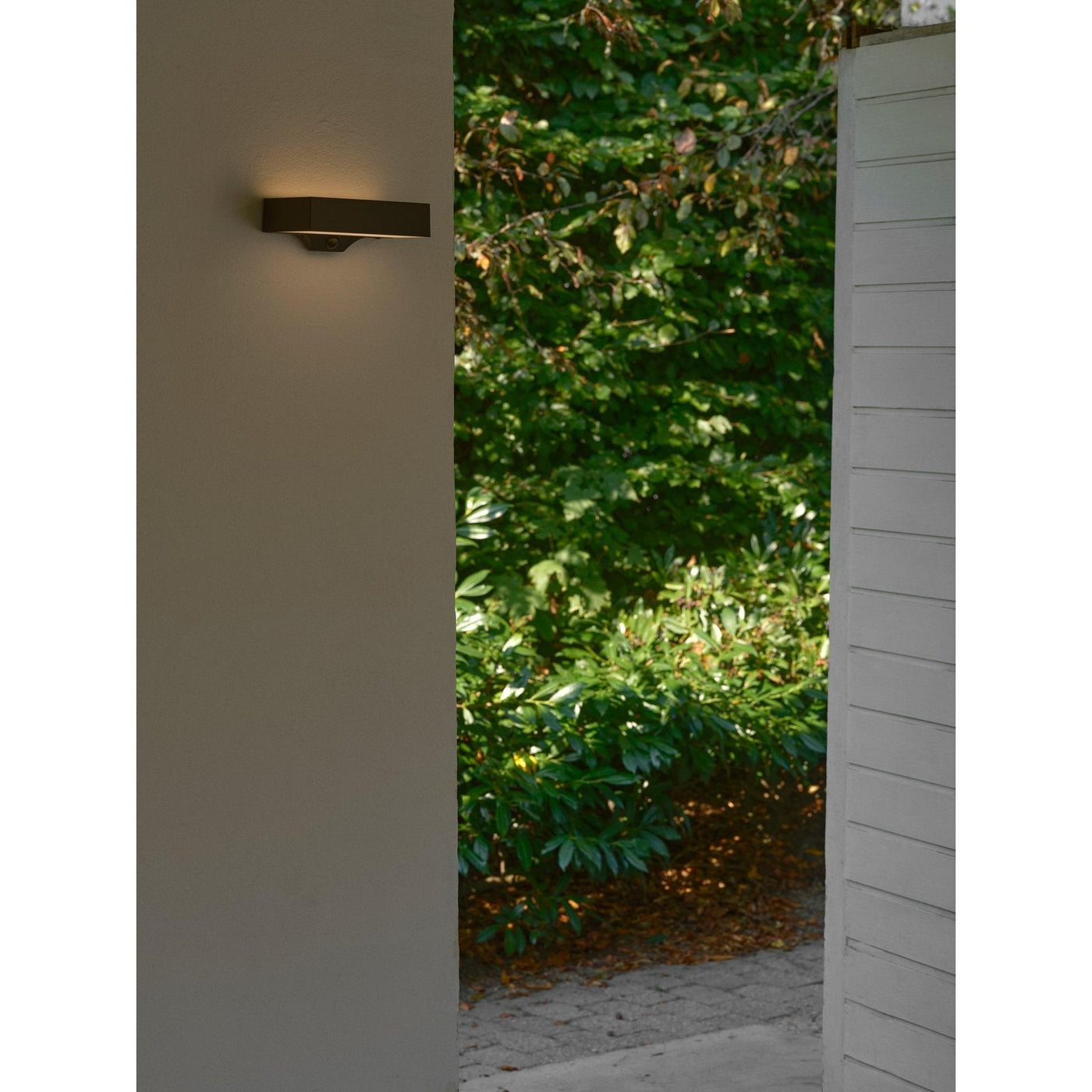 Monay Square Solar Wall Light Black